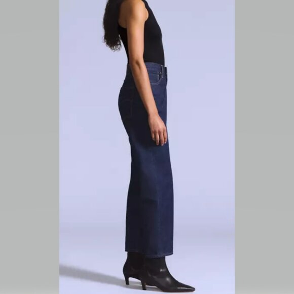 Levis Blue Tab Japanese Selvedge Column Women's Jeans MOJ Rinse Dark Wash NWT - Picture 3 of 7